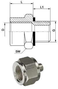  G3/8 - G1/4