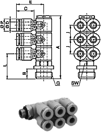    G3/8 - 6