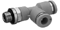Угловое резьбовое соединение G3/8 - Ф10