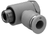 Угловое резьбовое соединение G3/8 - Ф8